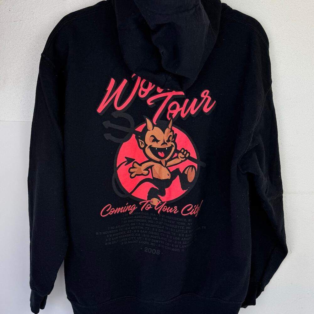 Everyday Vandals 2008 World Tour Black Hoodie Sweatshirt Medium